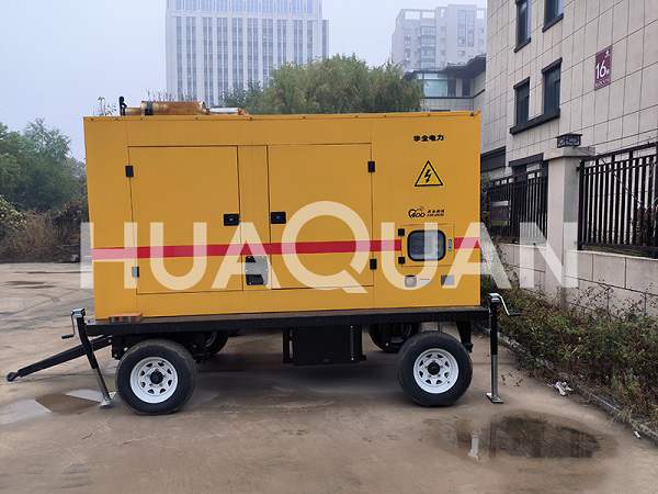 湖北企业办公用550kW移动式发电机组案例